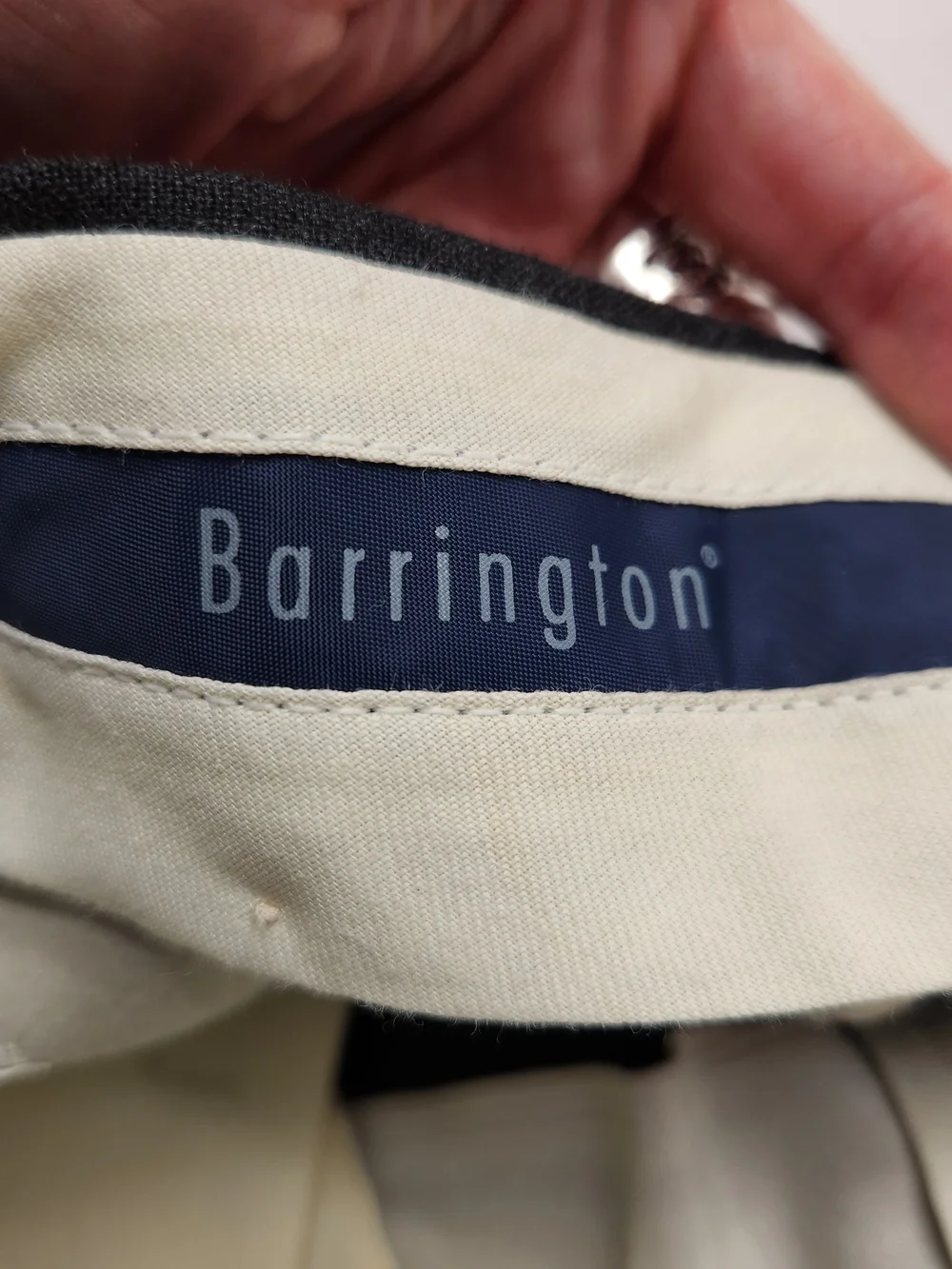 ⭐️Vintage Barrington Mens Grey Wool Blend Tailored Slacks 36x30 Suit Pants Work